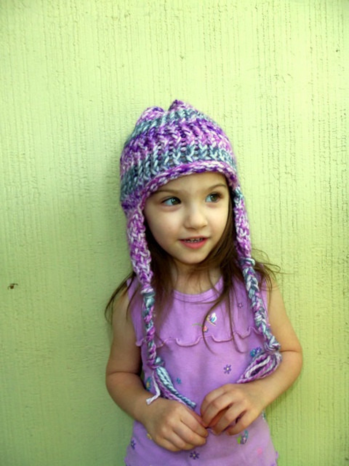 Loom Knit Earflap Hat Pattern - Etsy