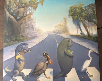 Florida Road Giclée Druck