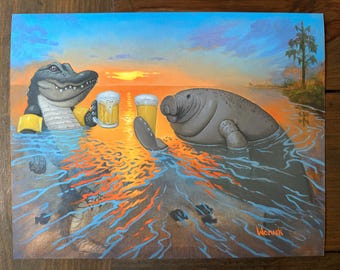 Suds-Set Giclée-Druck