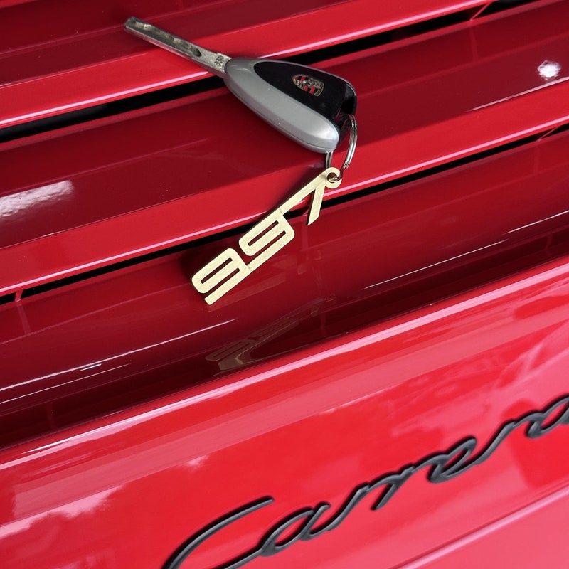 Porsche Carrera Keychain - Etsy