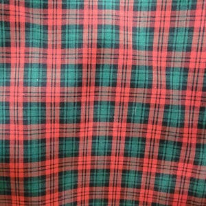 Christmas Plaid Red and green Fabric