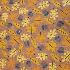 Acorn and Leaves Fabric