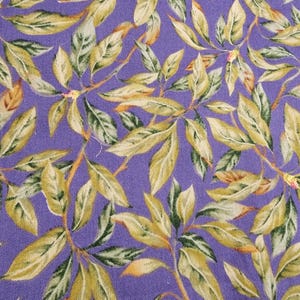 Purple and Vines Fabric