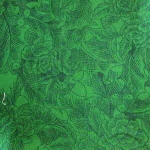 Green Floral Fabric