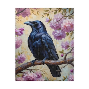Corbeau Jigsaw Puzzle amateur d&#39;oiseaux, cadeau amusant d&#39;intérieur, nature de l&#39;arrière-cour