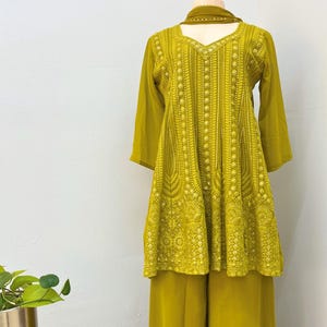 Haldi & Mehndi Outfit Set for Women Multiple Colorful Desi Dresses, sharara palazzo set