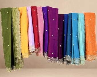 Sequin Embroidered Multiple Color Dupatta | Sparkly Ethnic Dupatta | Party Wear Dupatta for Women | Festive Scarf Shawl Stole