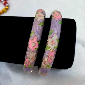 Enamel Floral Bangle, Vintage Bracelet Colorful Cloisonne Women Bangles,Chinese Classic Metal Bracelet Traditional bangles
