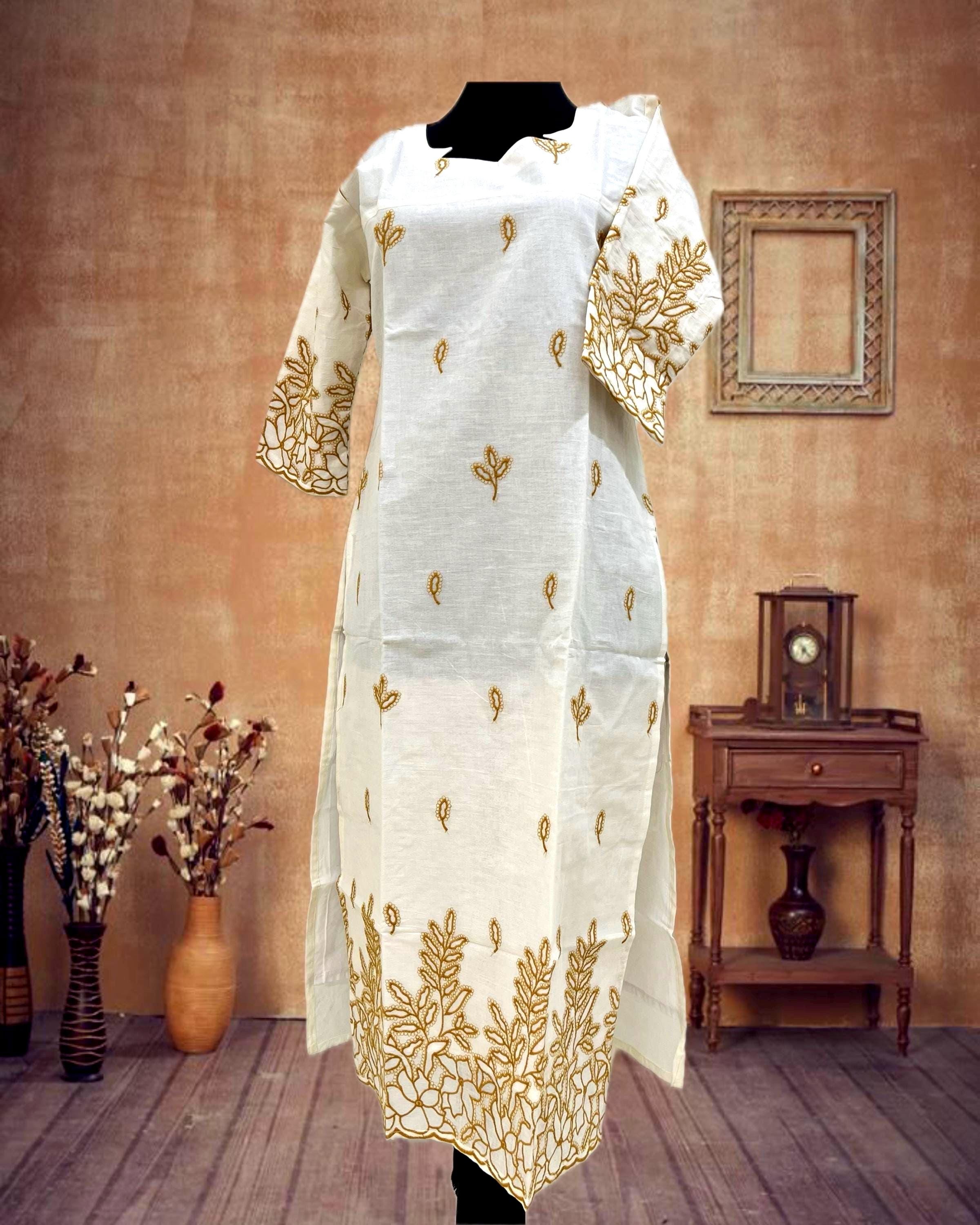 Buy Women's Kasavu Dress Online In India - Etsy India