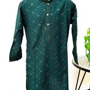 Boys Green Kurta pajama set, Youth kurta, Sherwani, Indian wedding boys kurta, Infants Kurta, chikankari kurta, Boys Kurta comfort wear