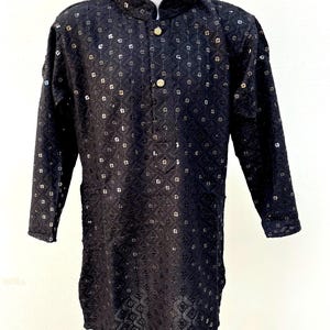 Boys black kurta pajama set, Youth kurta, Sherwani, Indian wedding boys kurta, Infants kurta, chikankari kurta, Boys kurta casual wear
