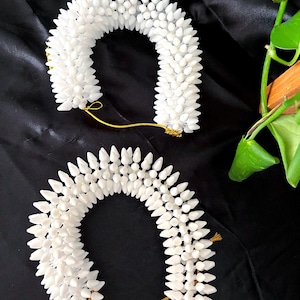 Artificial Jasmine Hair Garland- Gajra Hair Accessory- Bharatanatyam Dance Juda Bun, Floral Wedding Hairpiece, Mullapoove Veni |