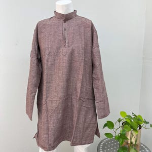 Men&#39;s Khadi Cotton Kurta (Top Only) | Handwoven Khadar Short Kurta| Multiple Colors in Ethnic Wear for Summer & Festive Looks