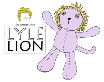 Lyle Lion knuffeldier naaipatroon