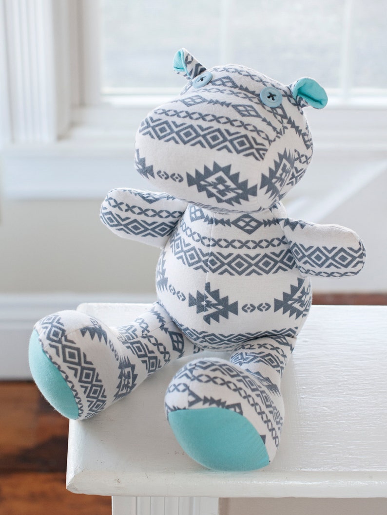 Henrietta Hippo Stuffed Animal Sewing Pattern image 5