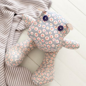 Henrietta Hippo Stuffed Animal Sewing Pattern image 3