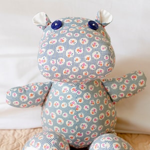 Henrietta Hippo Stuffed Animal Sewing Pattern image 2