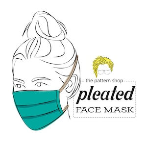 Pleated Face Mask Sewing Pattern