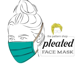 Pleated Face Mask Sewing Pattern