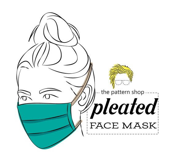 Pleated Face Mask Sewing Pattern | Etsy