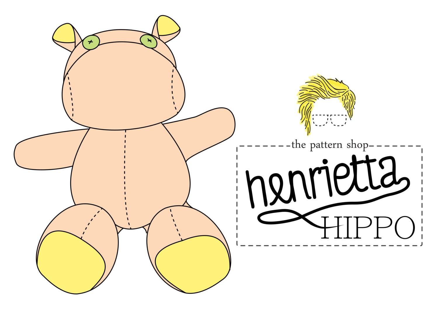 Henrietta Hippo Stuffed Animal Sewing Pattern Etsy Henrietta Hippo Stuffed Animal Sewing Pattern Etsy