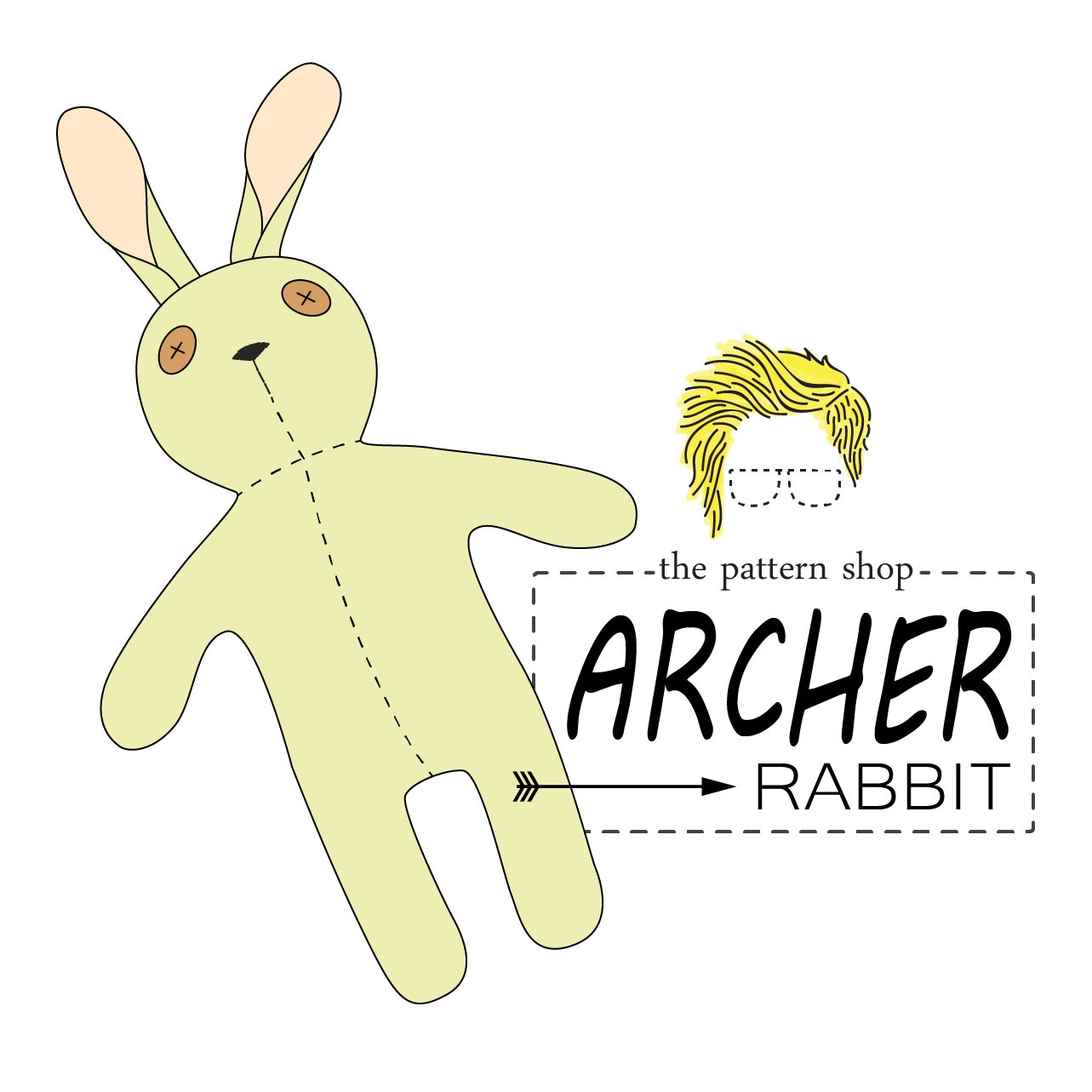 Archer Rabbit Stuffed Animal Sewing Pattern - Etsy Canada