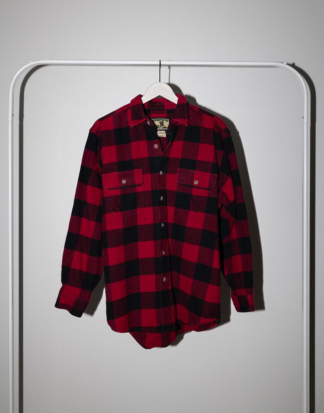 Field Stream Mens Size M Medium Green Black Classic Plaid Flannel Shirt EUC