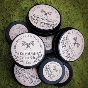 All-Natural Tattoo Balm: Fragrance-Free Shea, Aloe & Vitamin E