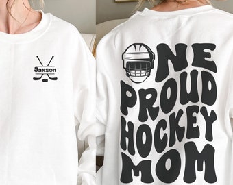 Kundenspezifisches Hockey Mom Crewneck-Sweatshirt, personalisierter Name