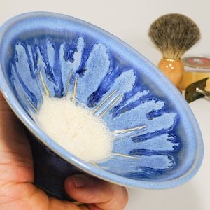 Ceramic Shave Bowl, Handmade Stoneware