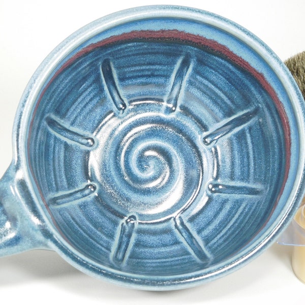 Ceramic Shaving Mug, Traditional, Wheel Thrown