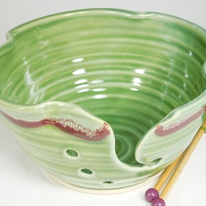 Knitting Bowl, Stoneware, Handmade image 4