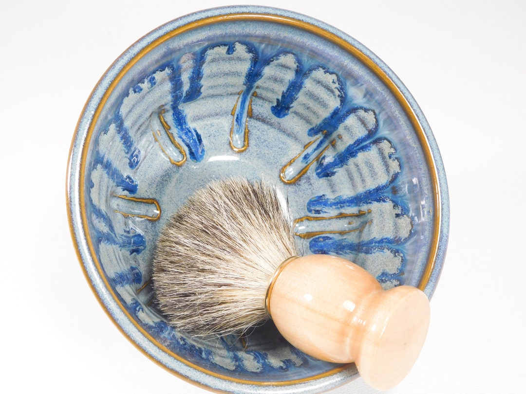 Ceramic Shaving Bowl, Deep, Traditional, Handmade Etsy