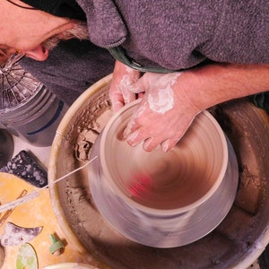 Knitting Bowl, Stoneware, Handmade image 9