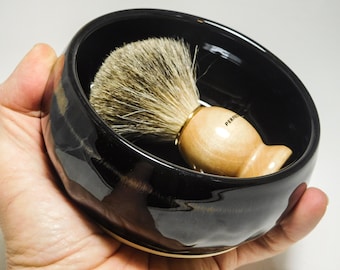 Shaving Soap Bowl, Traditional, Ceramic, Wheel-Thrown