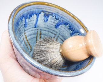 Ceramic Shaving Bowl, Extra Deep, Traditional, Handmade