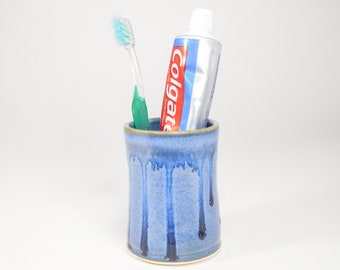 Toothbrush Cup, Handmade Ceramic Cup, Crafted by Hand