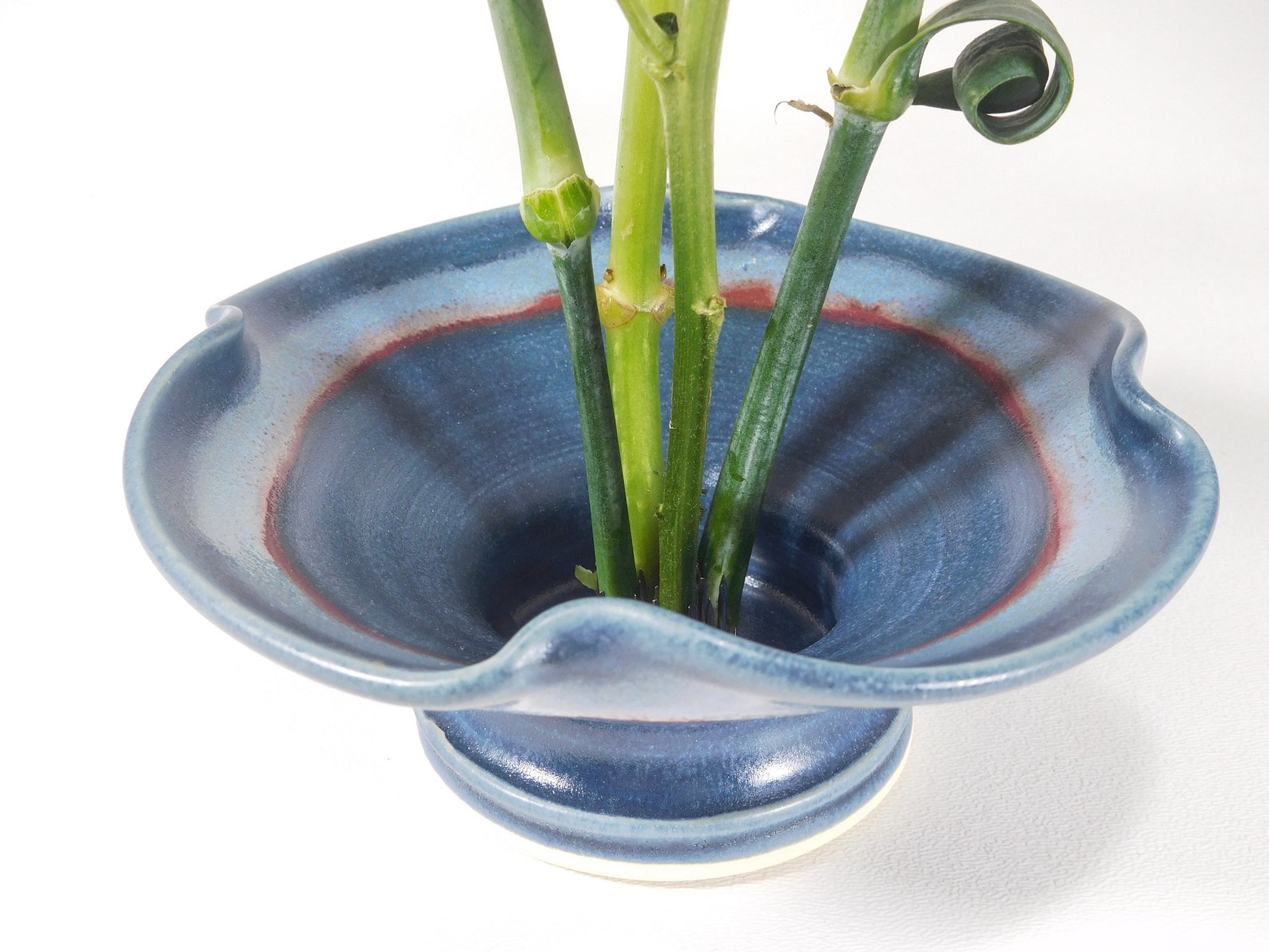 Ikebana Bowl Pottery Vase Traditional Japanese Crafted by Etsy