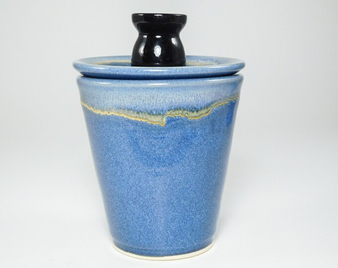 Brush Shave Scuttle Traditional Stoneware Handcrafted Etsy