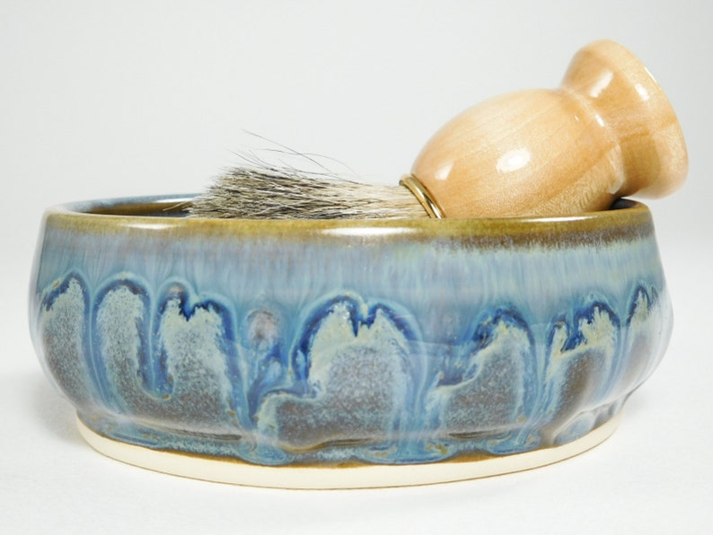 Shaving Soap Bowl Ceramic Traditional WheelThrown Etsy