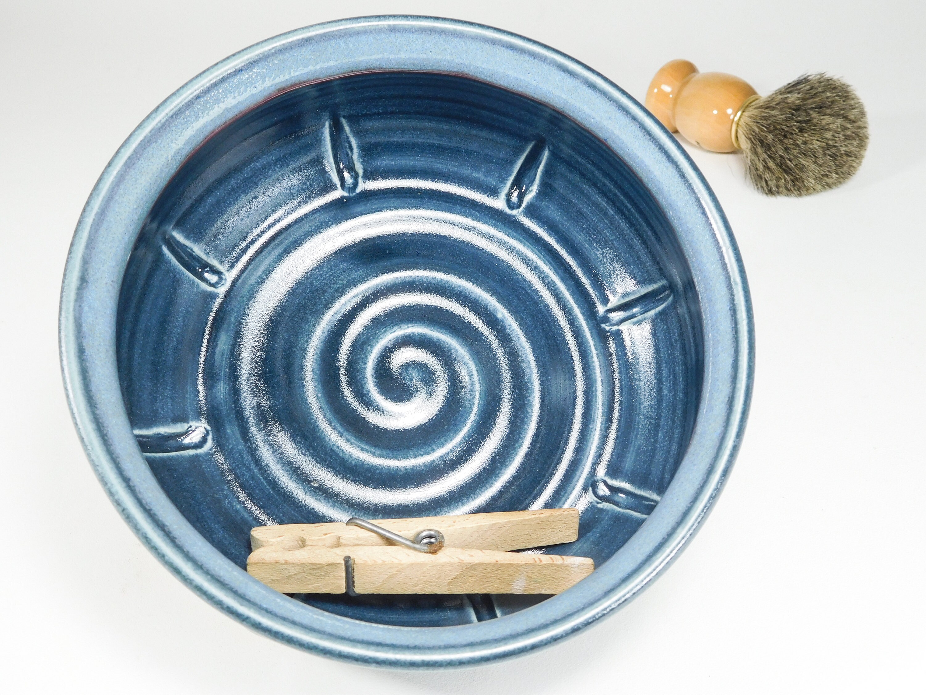 Shave Soap Bowl Deluxe Extra Large Classic Ceramic Etsy