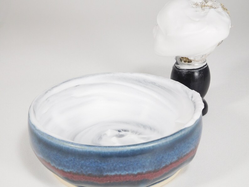 Ceramic Shaving Bowl Traditional Wheel Thrown Etsy