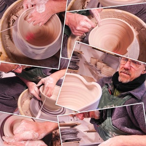 Pottery Mixing Bowl, Handmade image 9
