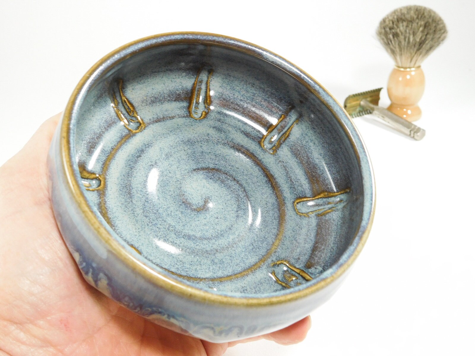 Shaving Soap Bowl Ceramic Traditional WheelThrown Etsy