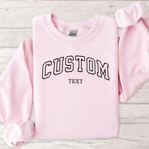 Personalisiertes Sweatshirt - Stickerei Geschenk - Personalisiertes Sweatshirt - Individuelle Stickerei - Stickerei Sweatshirt
