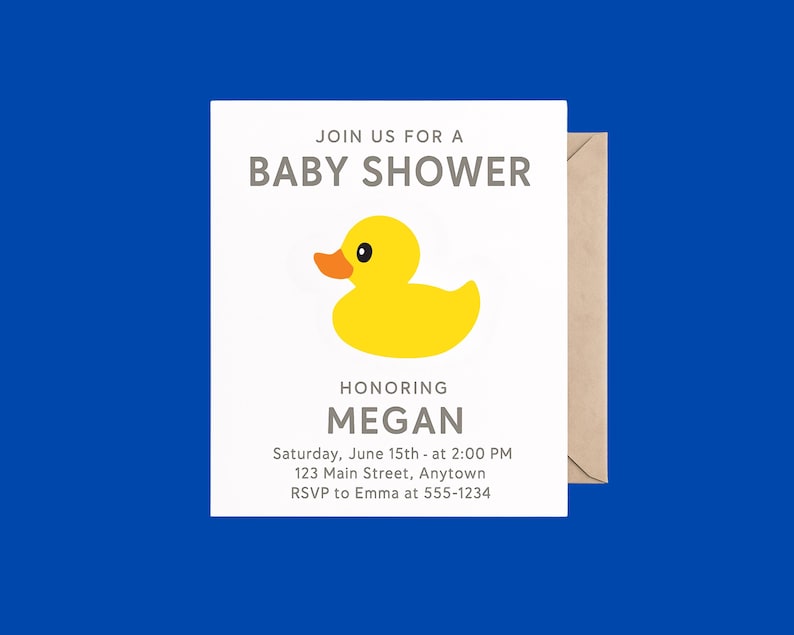 Rubber Duck Vector, Rubber Ducky Cut File, Duck Silhouette, Baby Duck SVG Clipart - Digital Download image 2