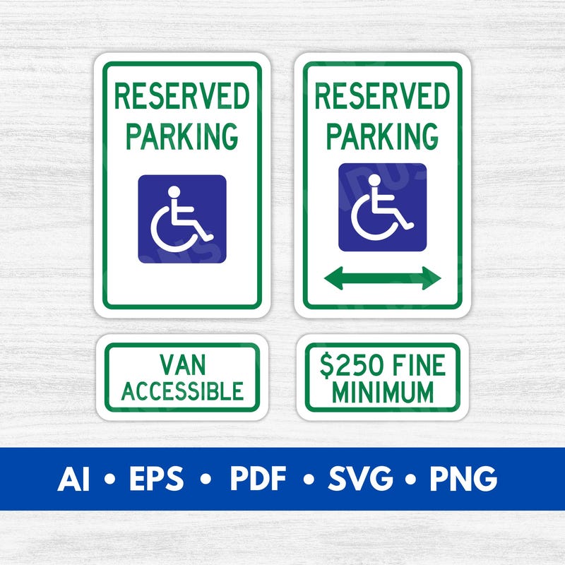 Handicap Sign Frame Handicap - Etsy