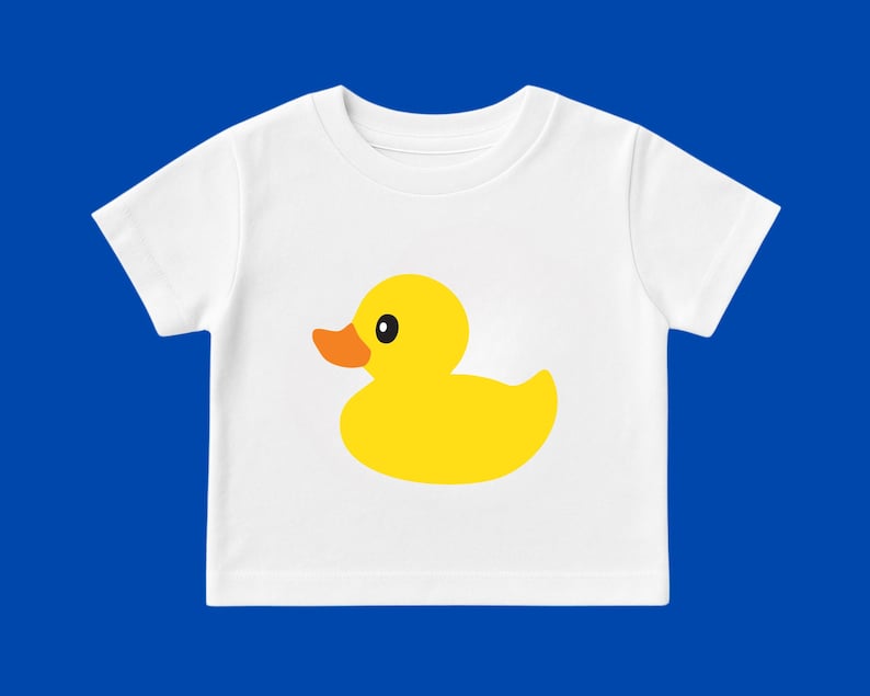 Rubber Duck Vector, Rubber Ducky Cut File, Duck Silhouette, Baby Duck SVG Clipart - Digital Download image 4