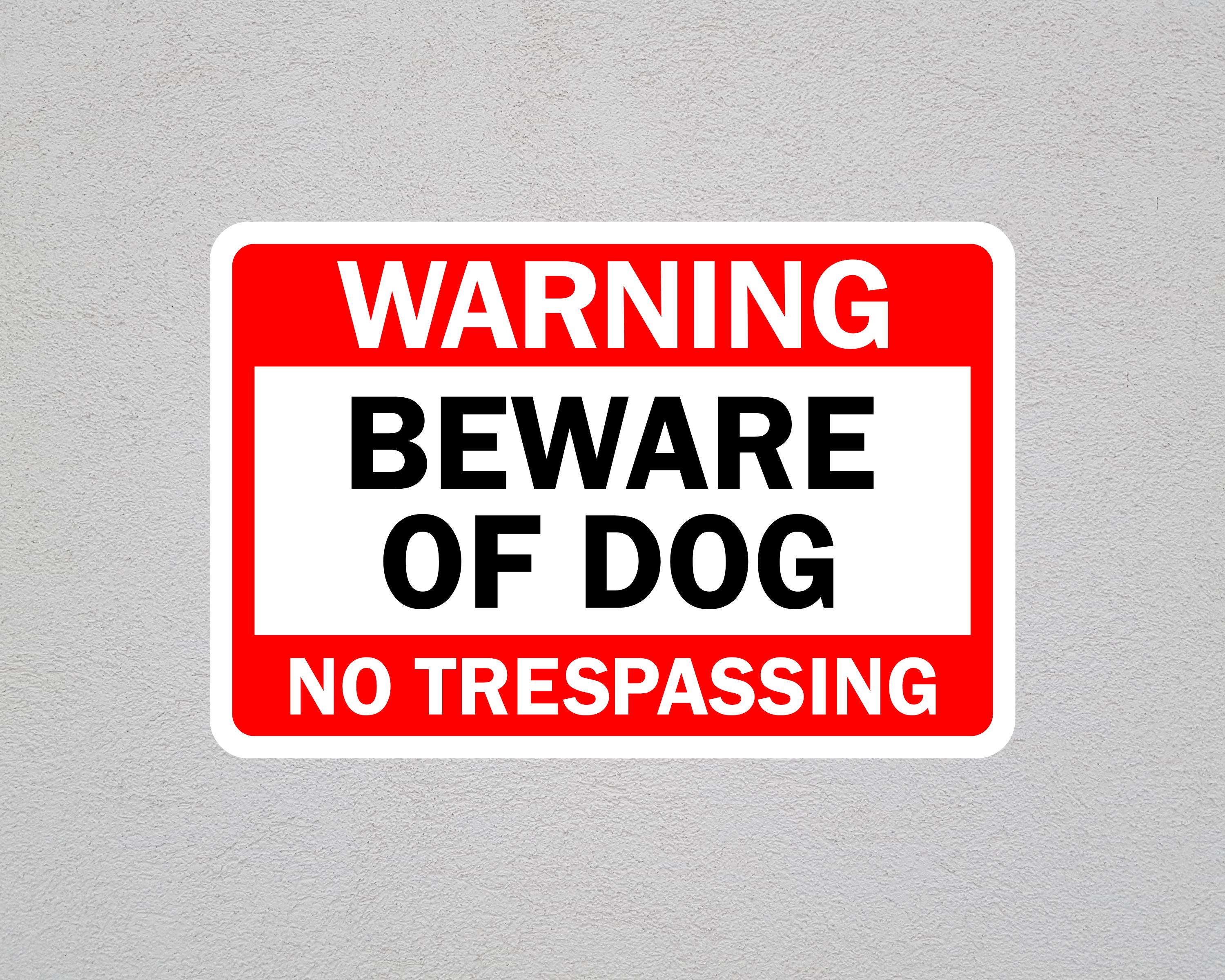 Beware Signs Beware of Dog Signs Vector File Bundle, Warning Beware of Dog Cut File ...