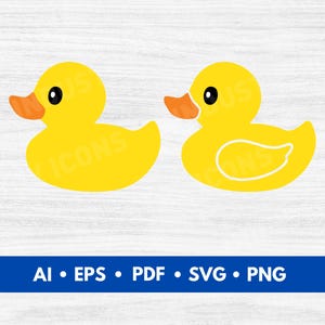 Vettore di paperella di gomma, file di taglio di paperella di gomma, sagoma di paperella, clipart SVG di paperella - download digitale